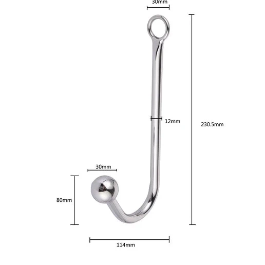 Anal Beaded and 5334 Collar Cuffs with Elegant Hook 0601